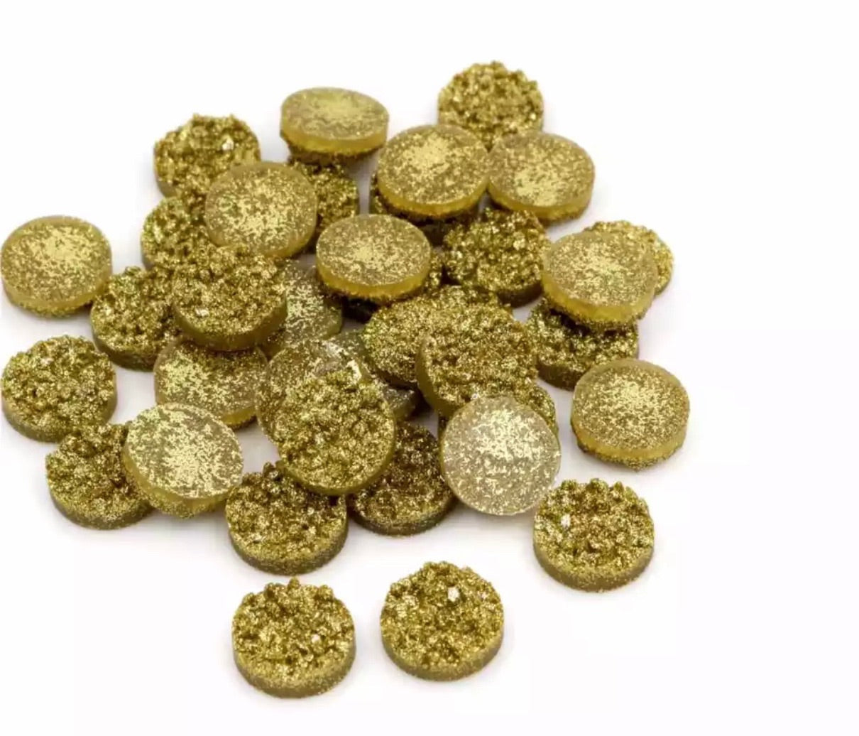 Gold-8/10/12mm Druzy