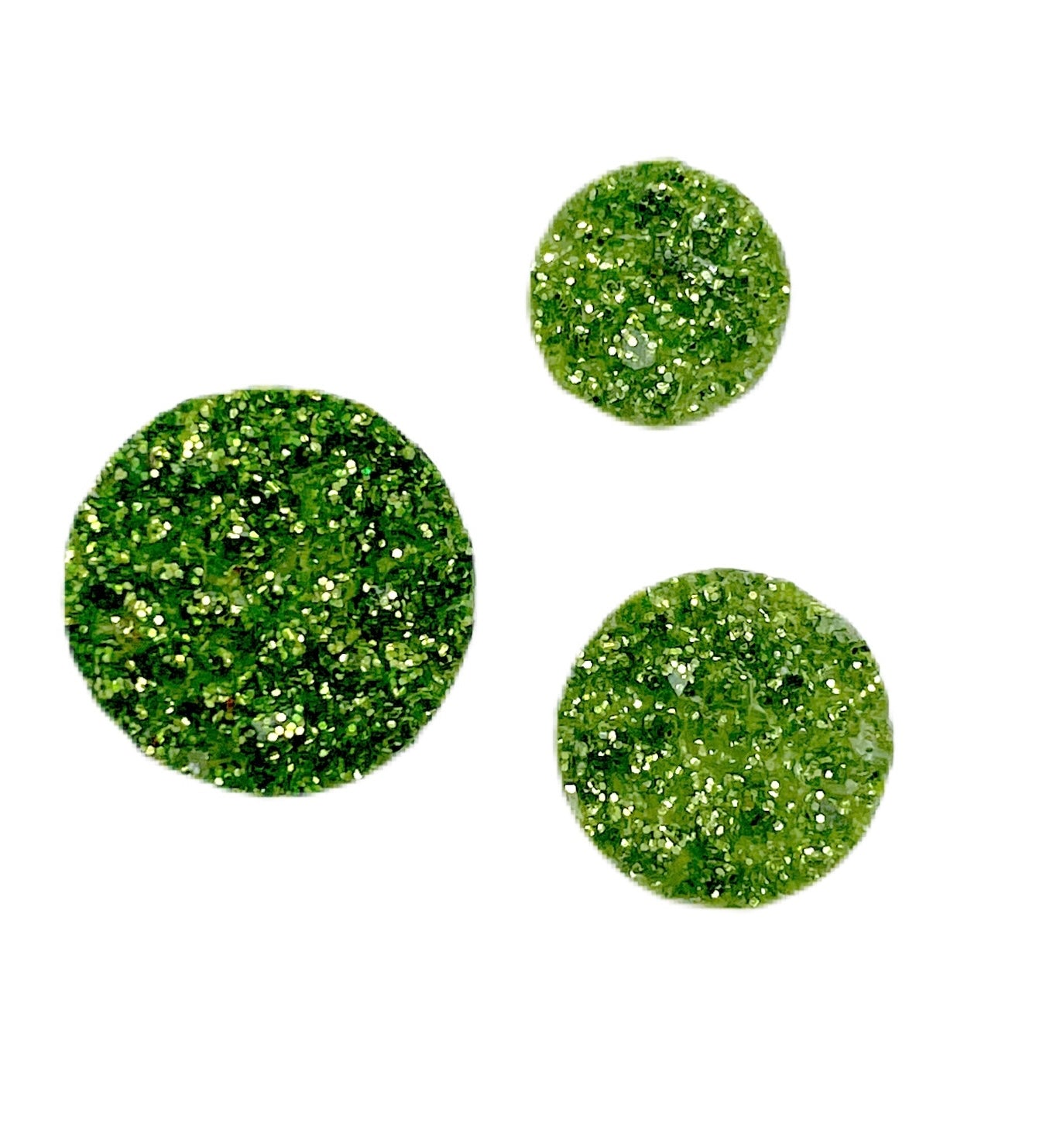 Glitter Sage-8/10/12mm Druzy Cabochon