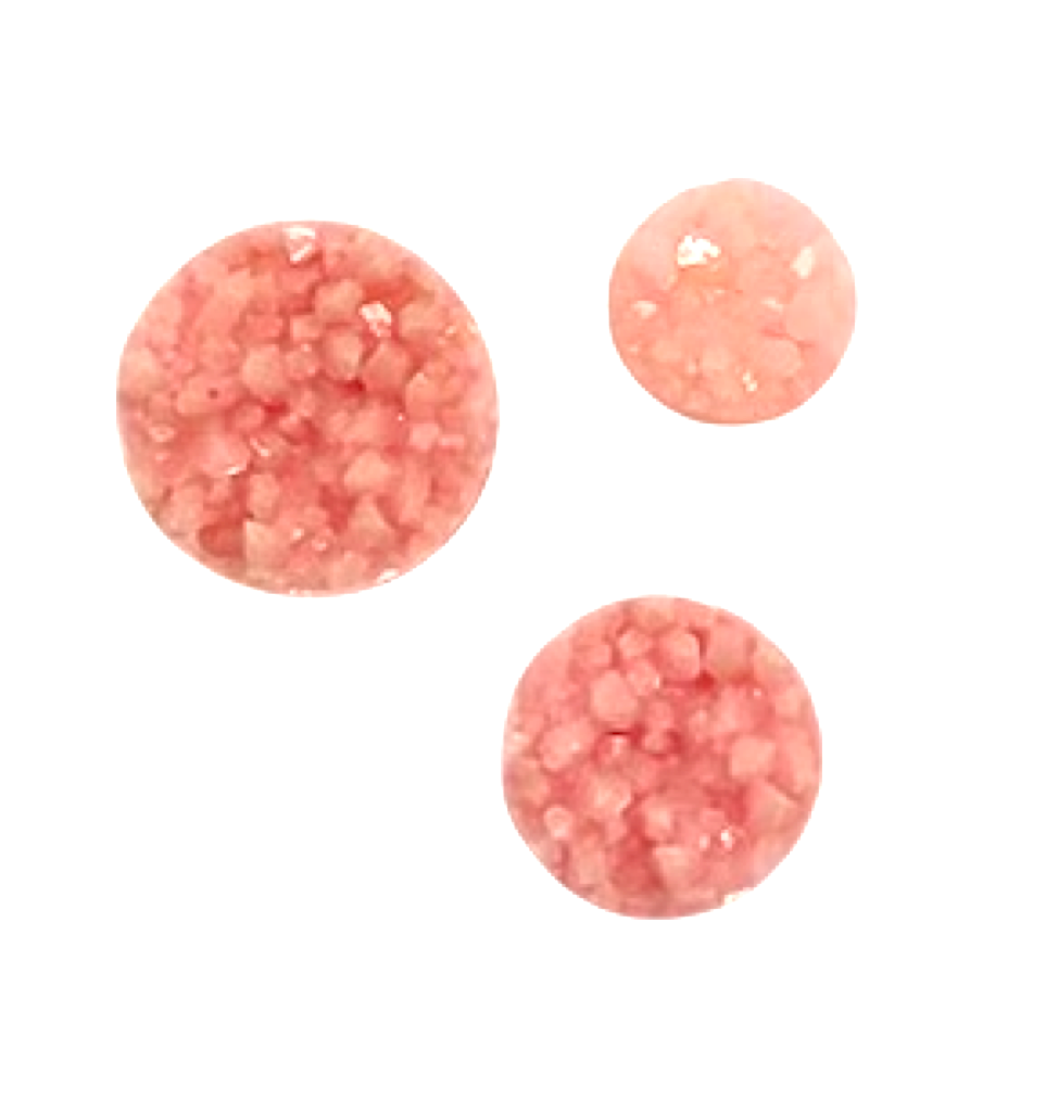 Matte Bubblegum-8/10/12mm Druzy