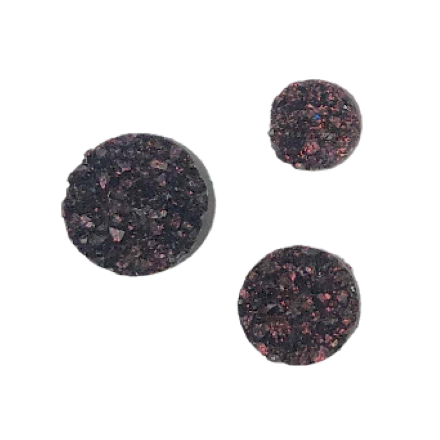 Chocolate Sparkle-8/10/12mm Druzy Cabochon