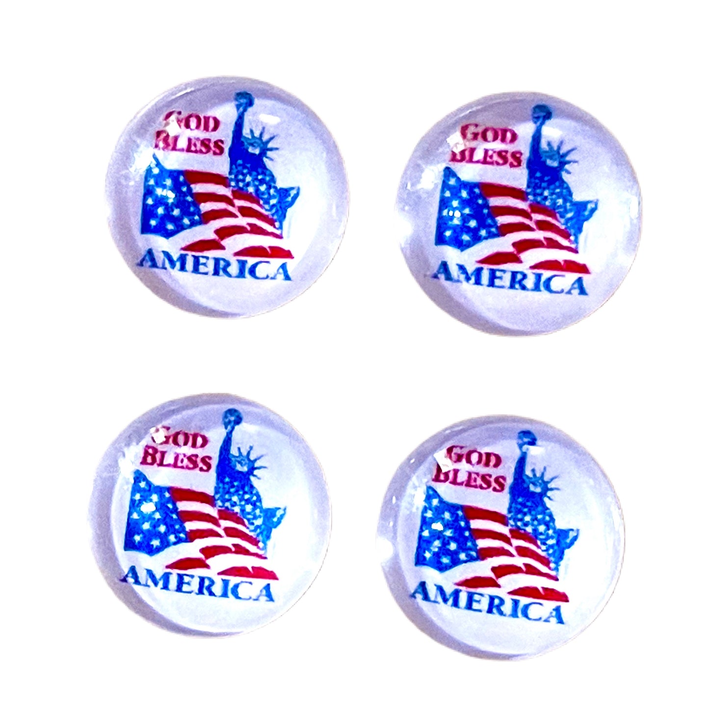 God Bless America Liberty-12mm Glass Cabochon
