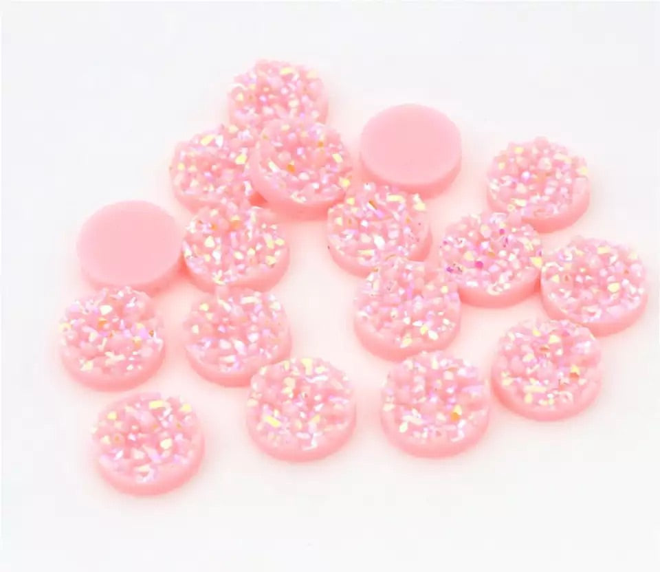 Bubblegum-8/10/12mm Druzy