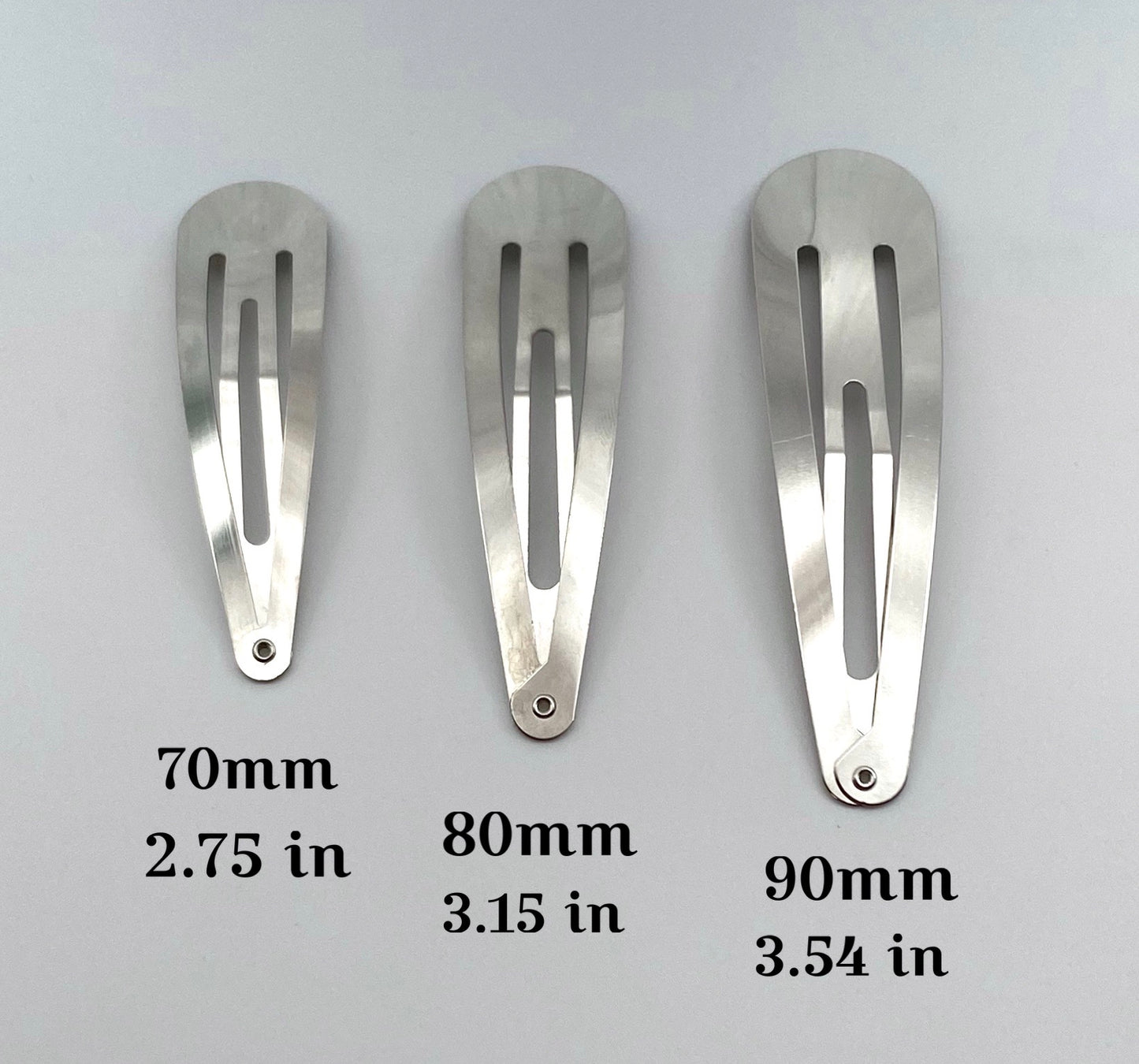 Large -XXL Silver Snap Clip (3 sizes)