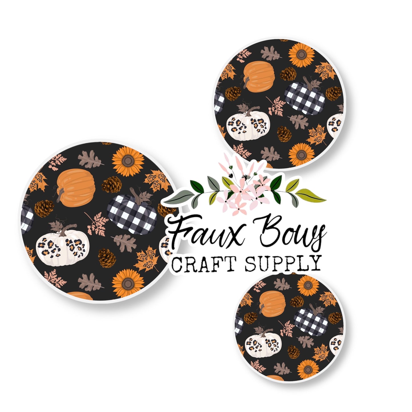 Autumn Pumpkin Dream (Custom)-8/10/12mm Glass Cabochon