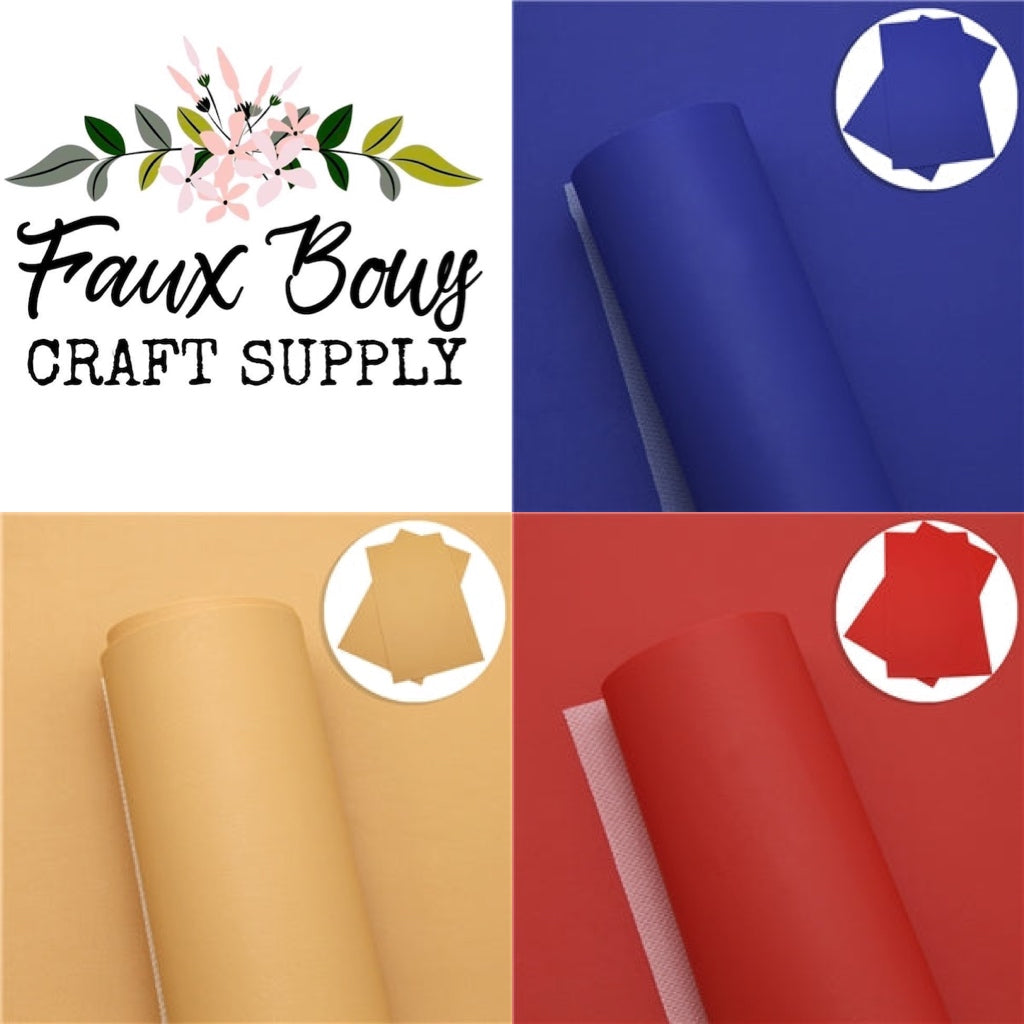 Smooth Matte Solid (soft) Faux Leather