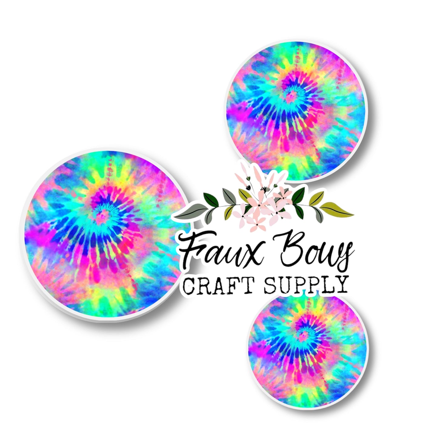 Totally Radical Tie Dye (Custom)-8/10/12mm Glass Cabochon