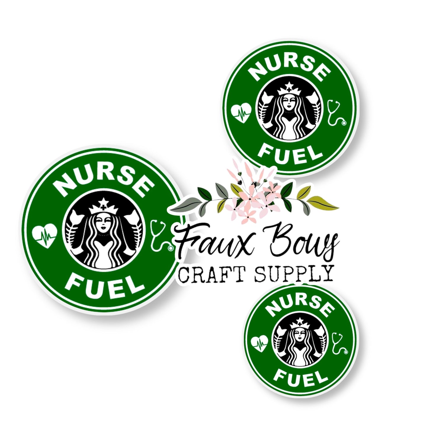 Nurse Fuel (Custom)-10/12mm Glass Cabochon