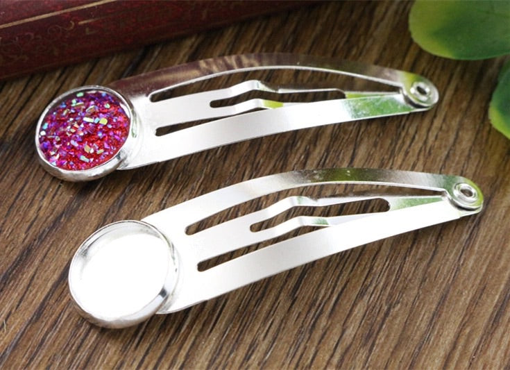 Cabochon Base Snap Clip-12mm