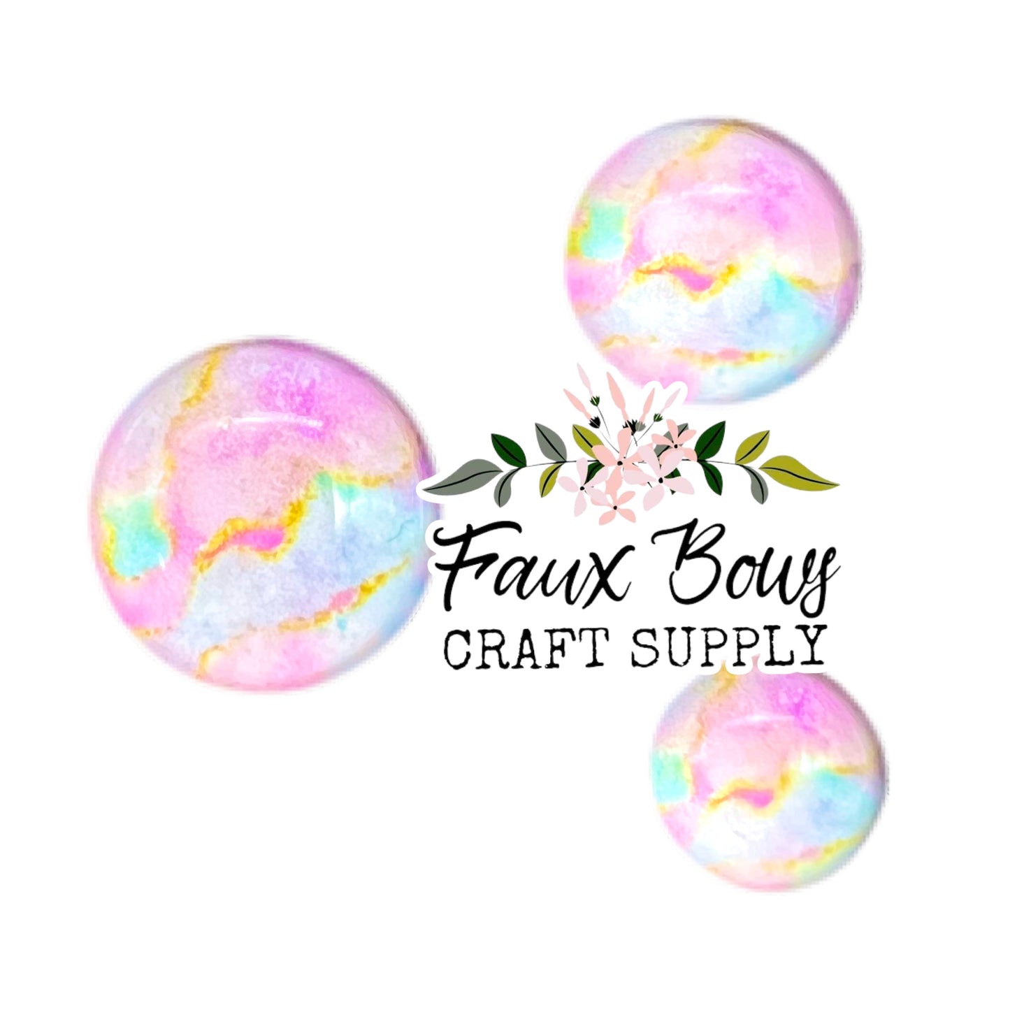 Unicorn Geode Agate (Custom)-8/10/12mm Glass Cabochon