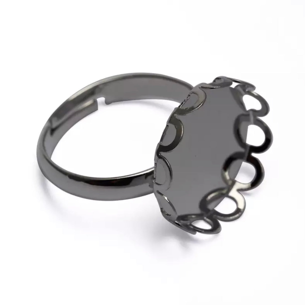 Adjustable Loop Ring-12mm Cabochon Base