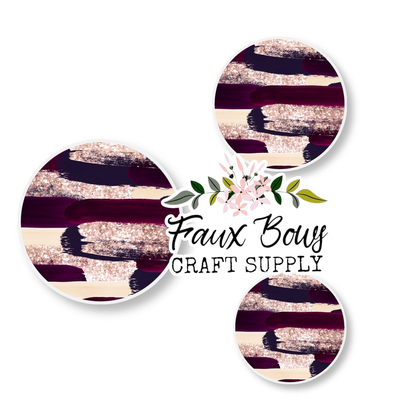 Flavors of Wine Brushstrokes (Custom)-8/10/12mm Glass Cabochon