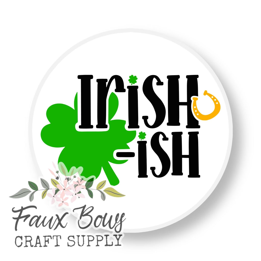 Irish-ish 12mm Glass Cabochon