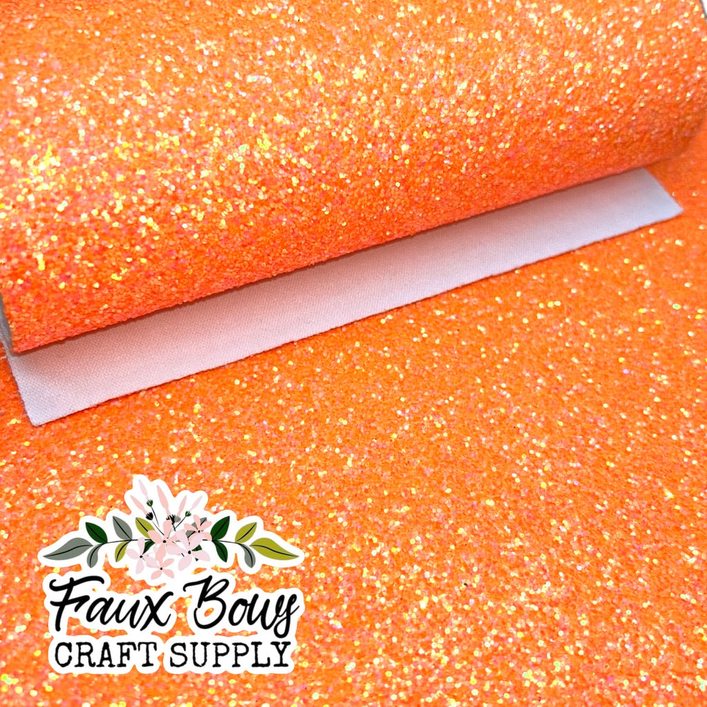 NEW Light Orange Chunky Glitter CANVAS