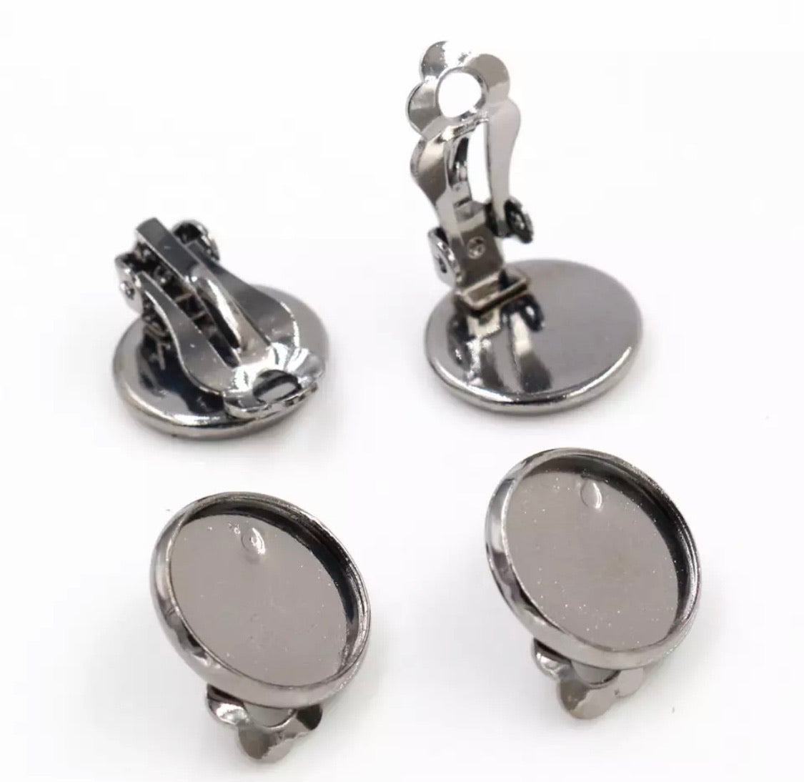 Clip On Earring-12mm Cabochon Base