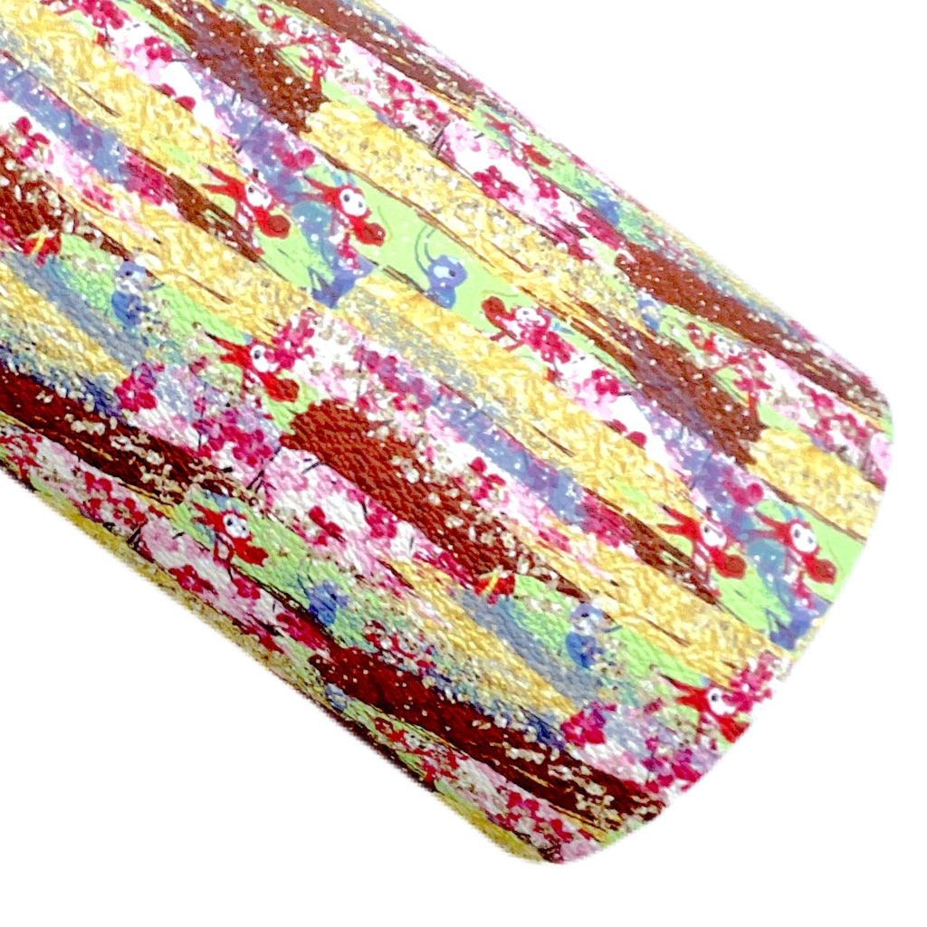 Mulan Brushstrokes (Custom) Printed Pebbled Leather
