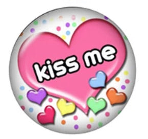 Kiss me-12mm Glass Cabochon
