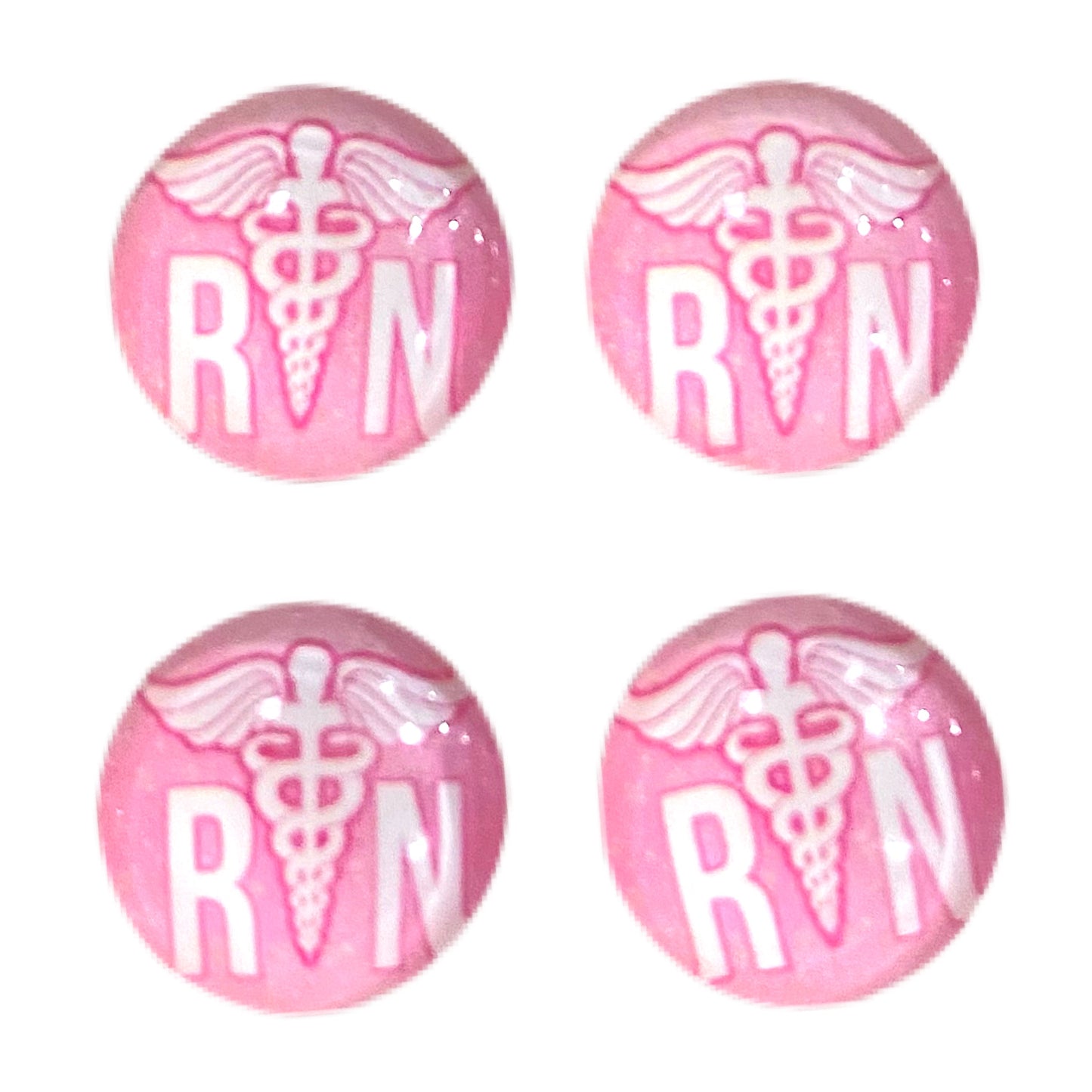 RN-Pink (Custom)-12mm Glass Cabochon