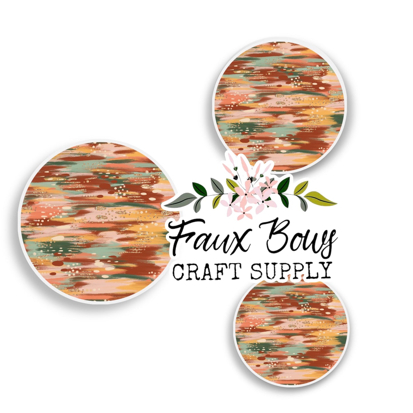 Abstract Fall Streaks (Custom)-8/10/12mm Glass Cabochon