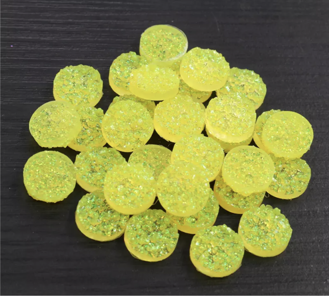 Neon Lemon-8/10/12mm Druzy