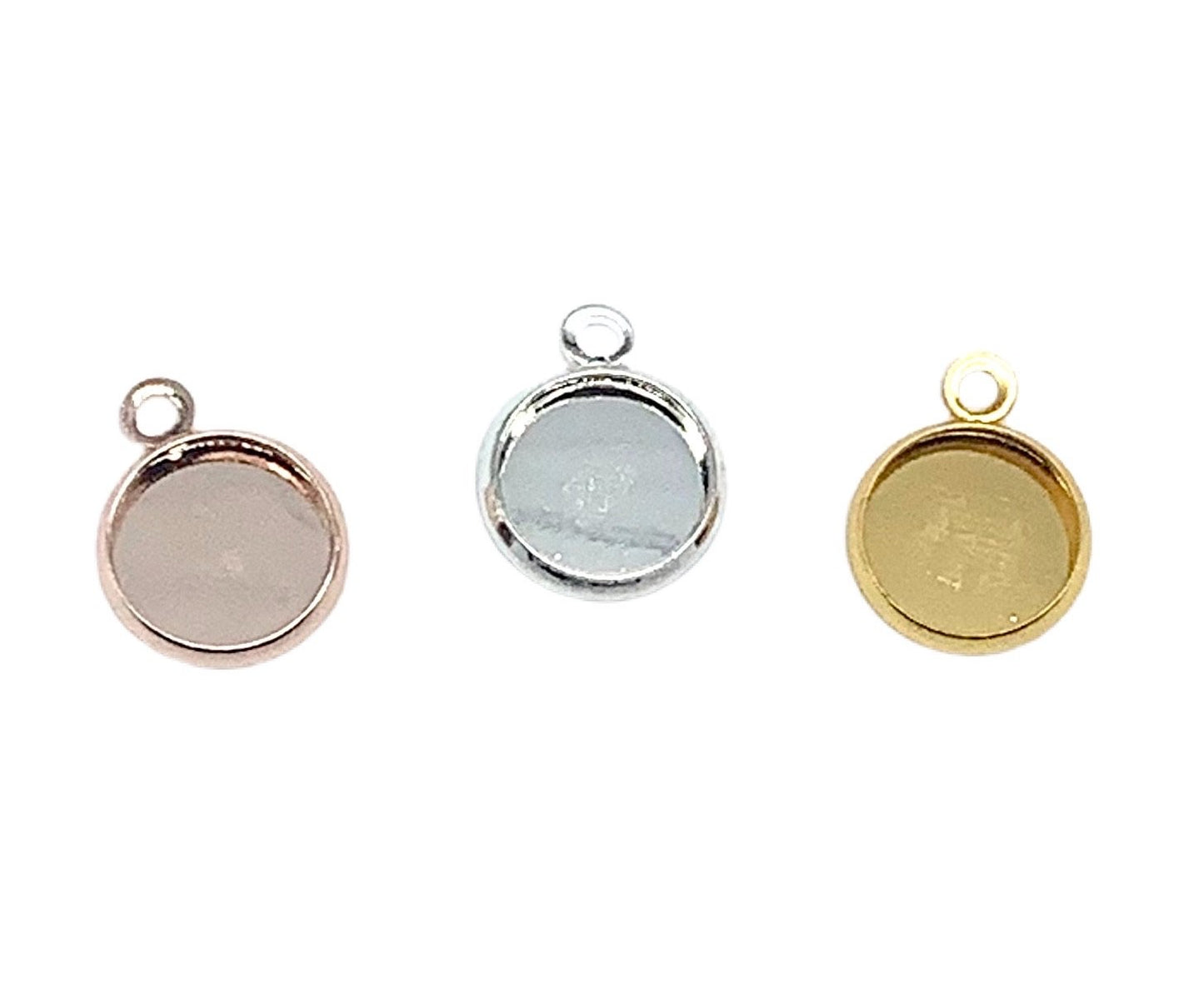 Pendant Bezel- 8mm Cabochon Base