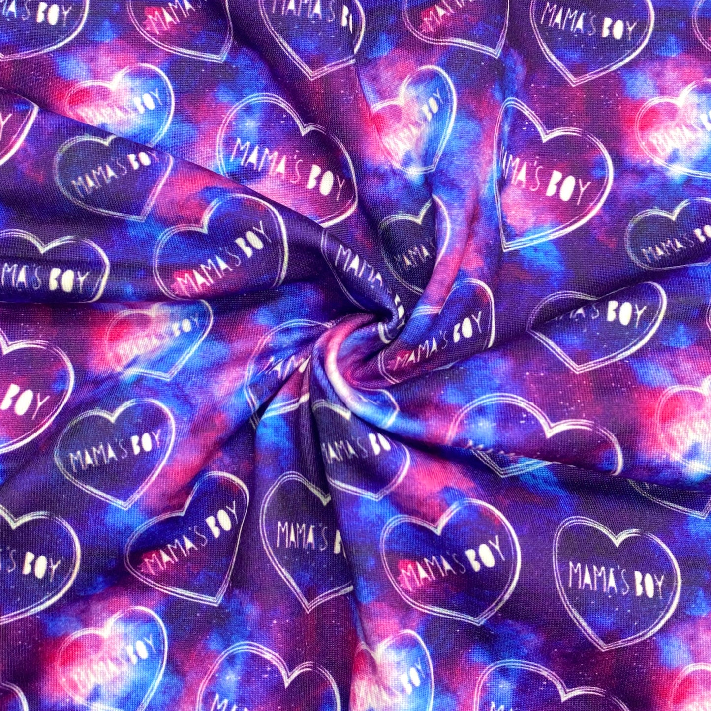 Mamas Boy Galaxy (Custom) DBP Stretch Knit Fabric
