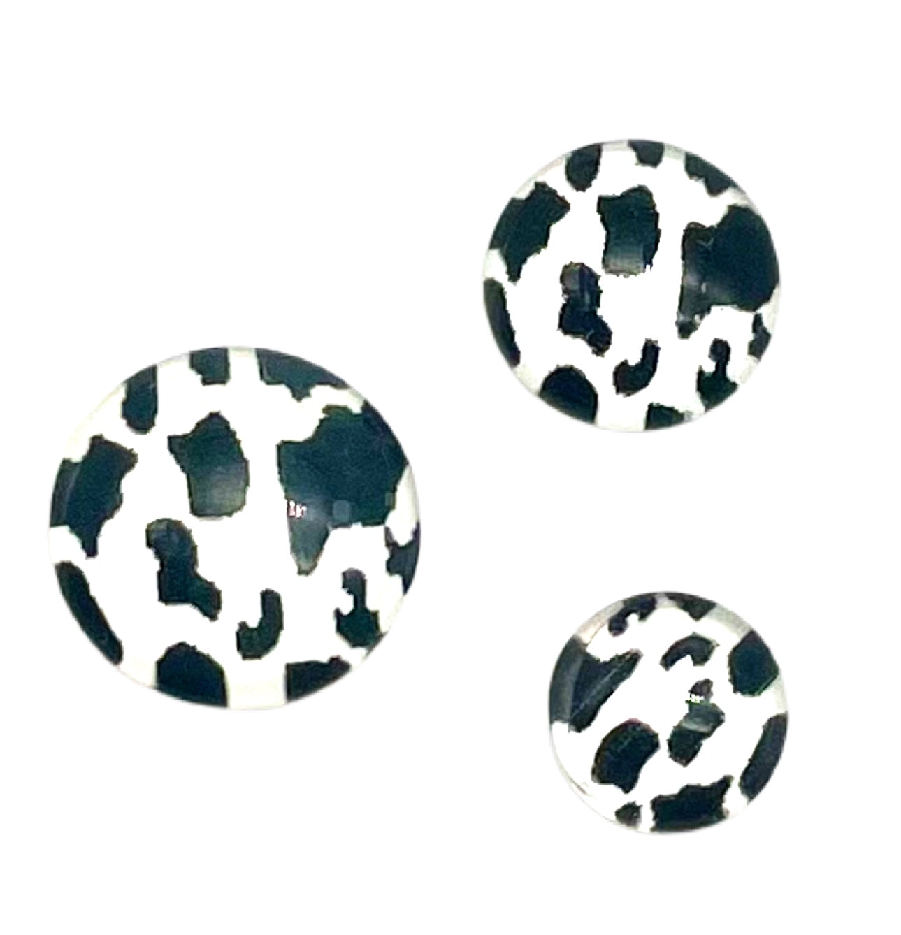 Realistic Cow Print-8/10/12mm Glass Cabochon