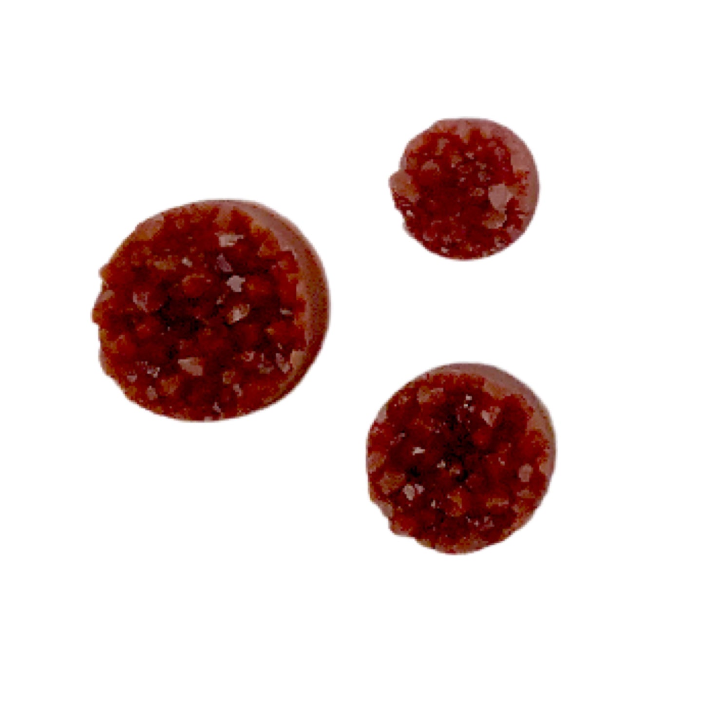 Matte Cinnamon-8/10/12mm Druzy Cabochon