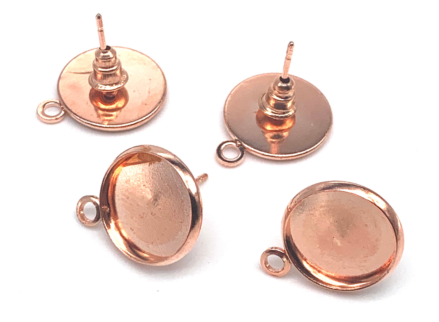 Stud Earring With Loop-12mm Base