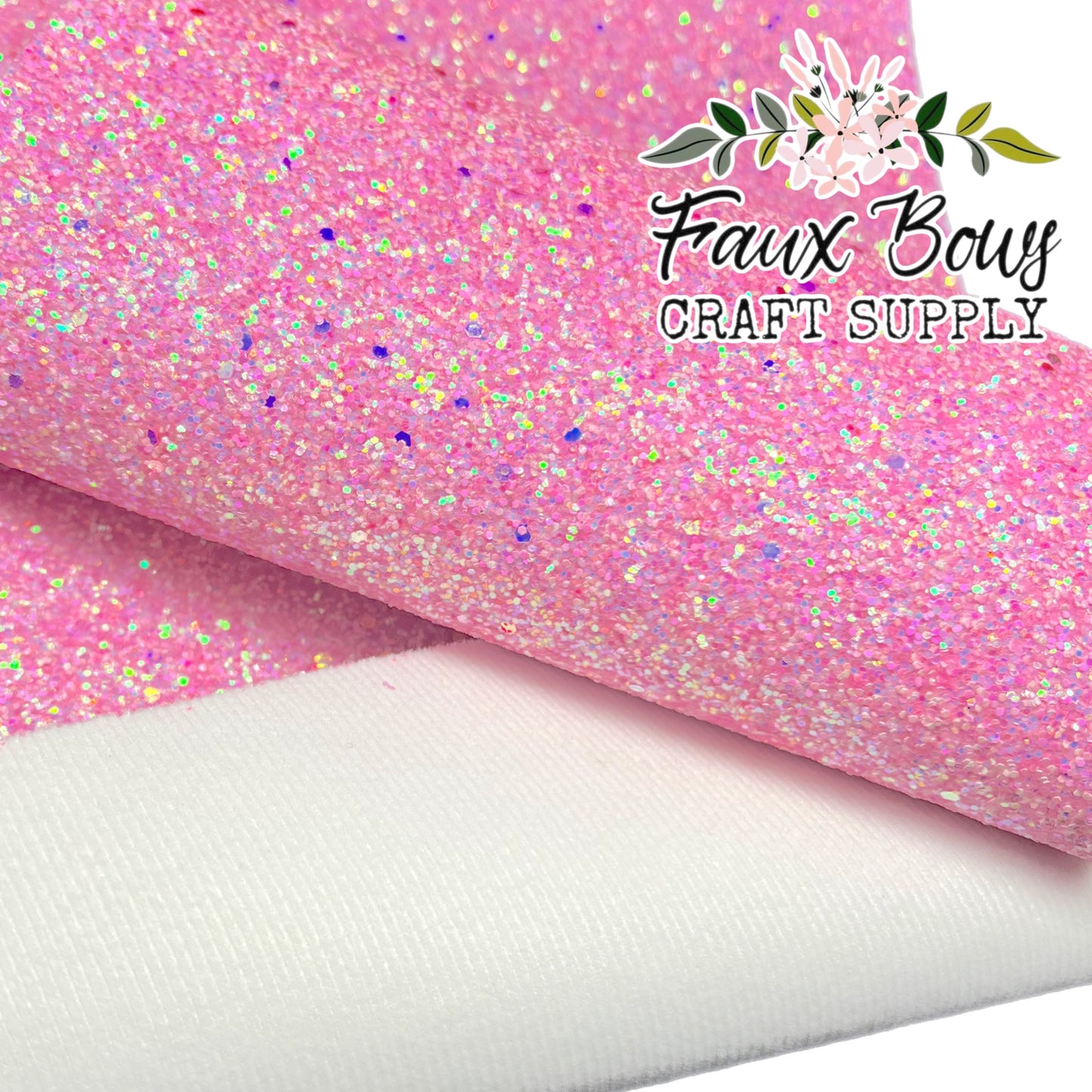Tickle Me Pink NEW Chunky Glitter (Felt Backed)