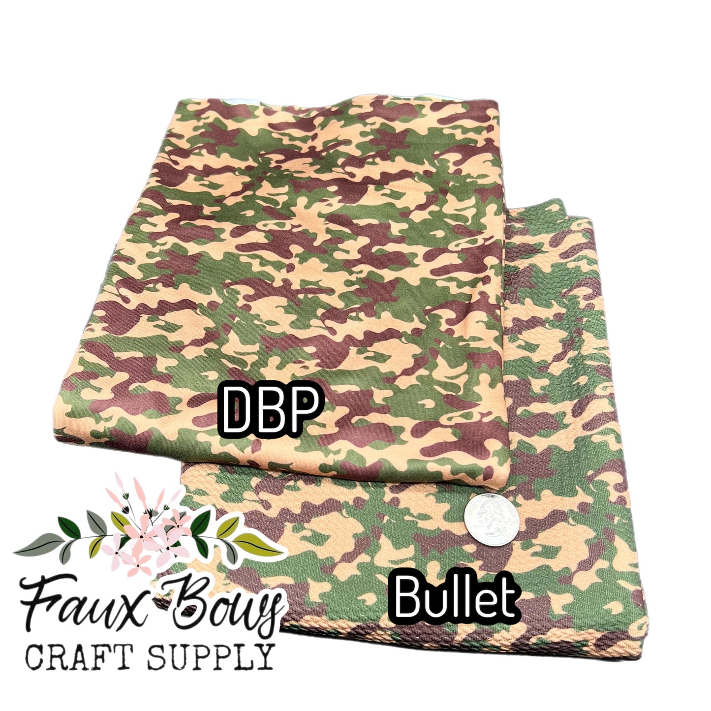 đź’›Camo Printed Fabric- Bullet/DBP/Leather