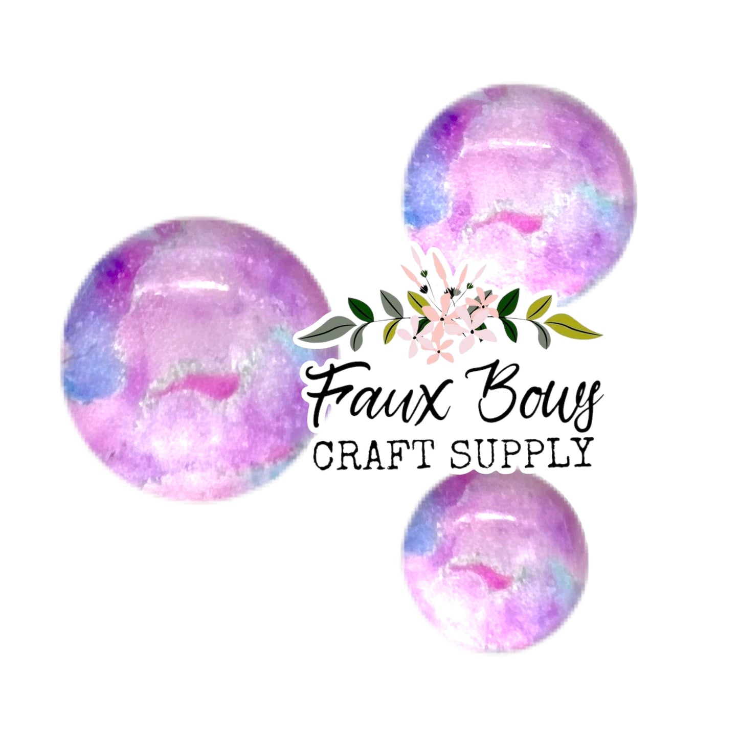 Purple Pastel Geode Agate Custom)-8/10/12mm Glass Cabochon