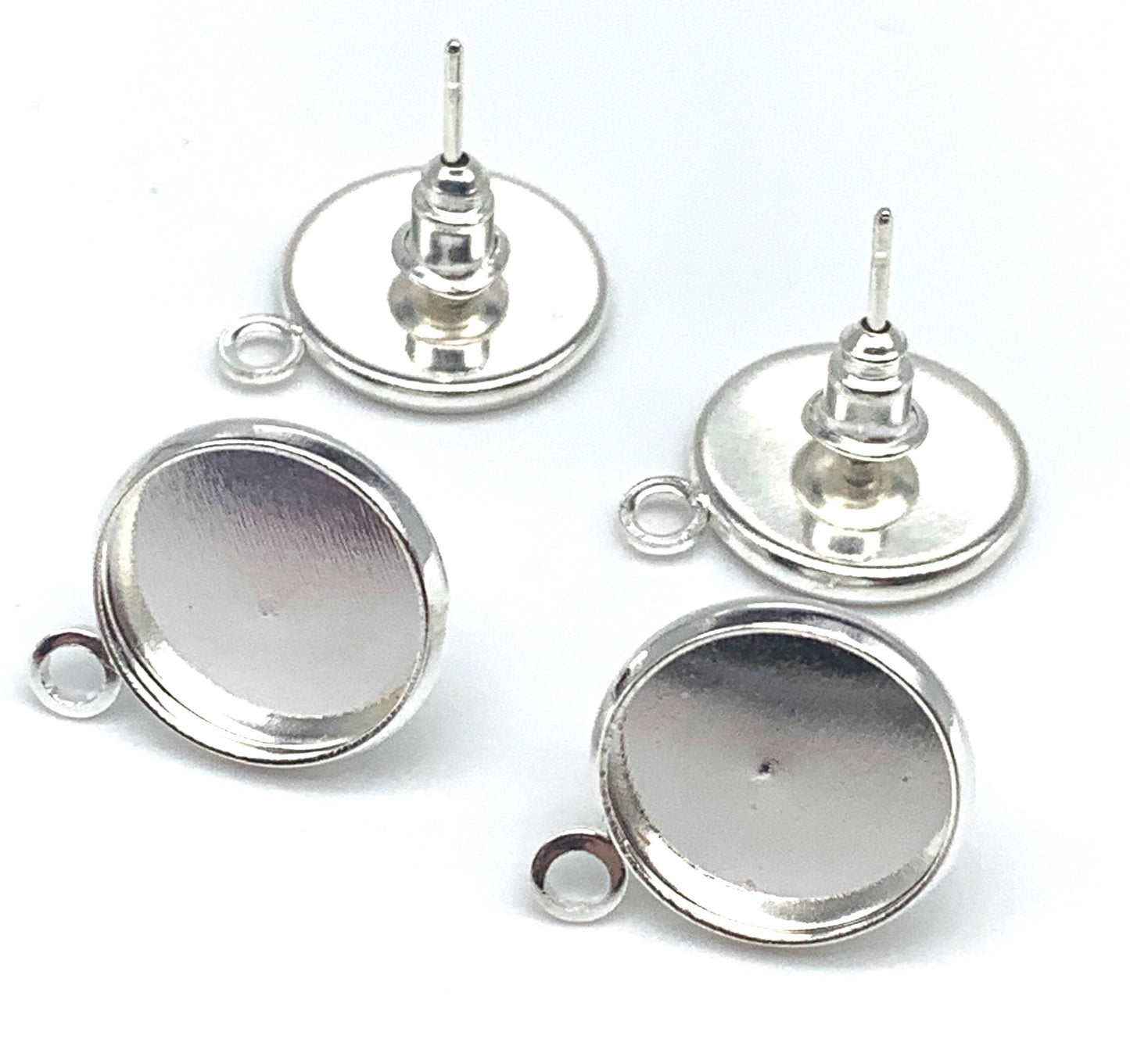 Stud Earring With Loop-12mm Base