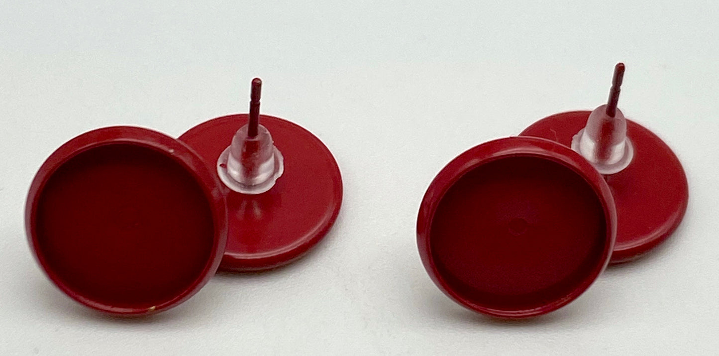 Colored Studs-12mm Cabochon Base