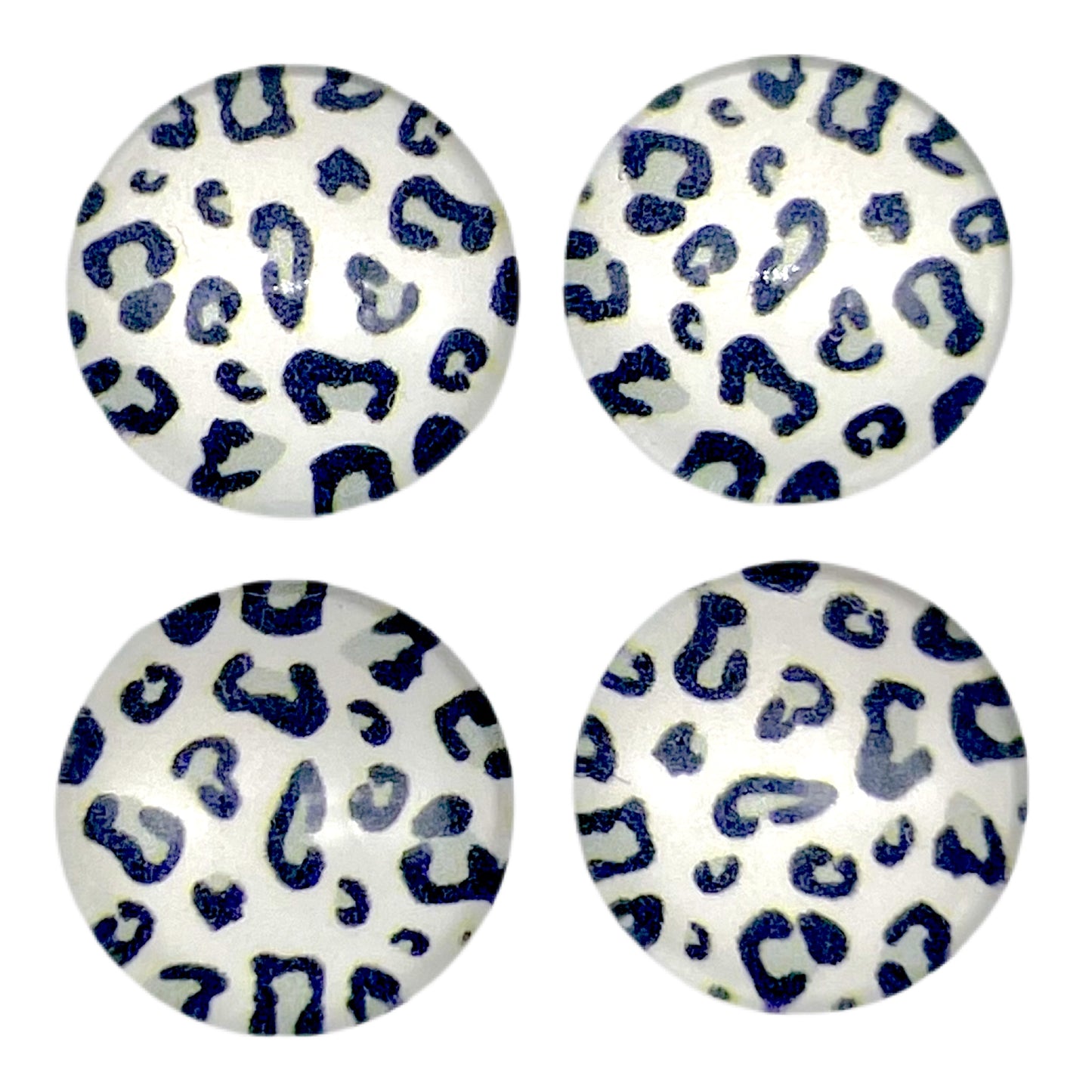 Gray Cheetah-(custom) 8/10/12mm Glass Cabochon