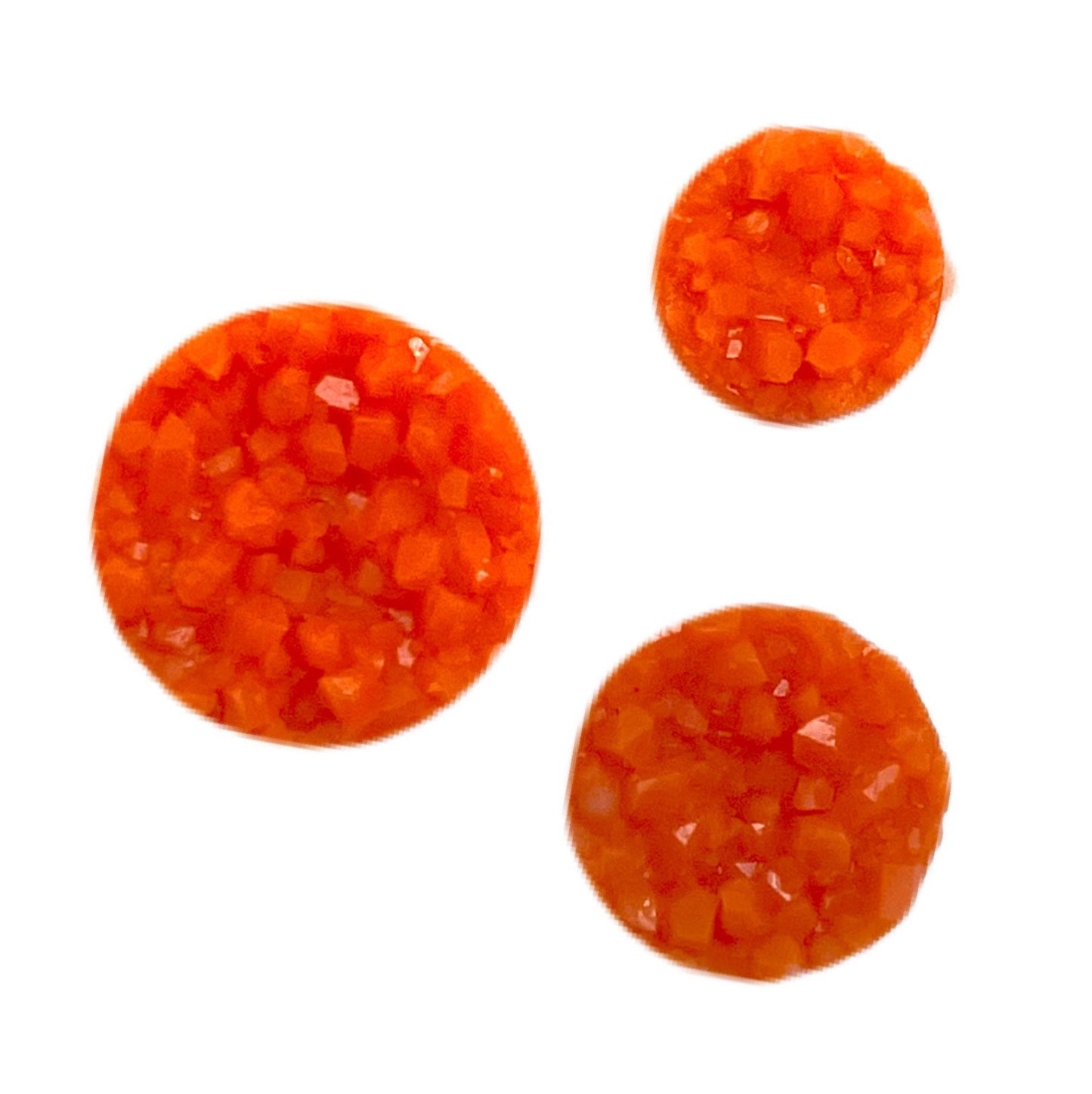 Matte Orange-8/10/12mm Druzy