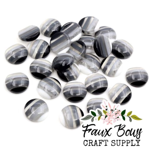 Shaded Grays Cabochan (12mm)