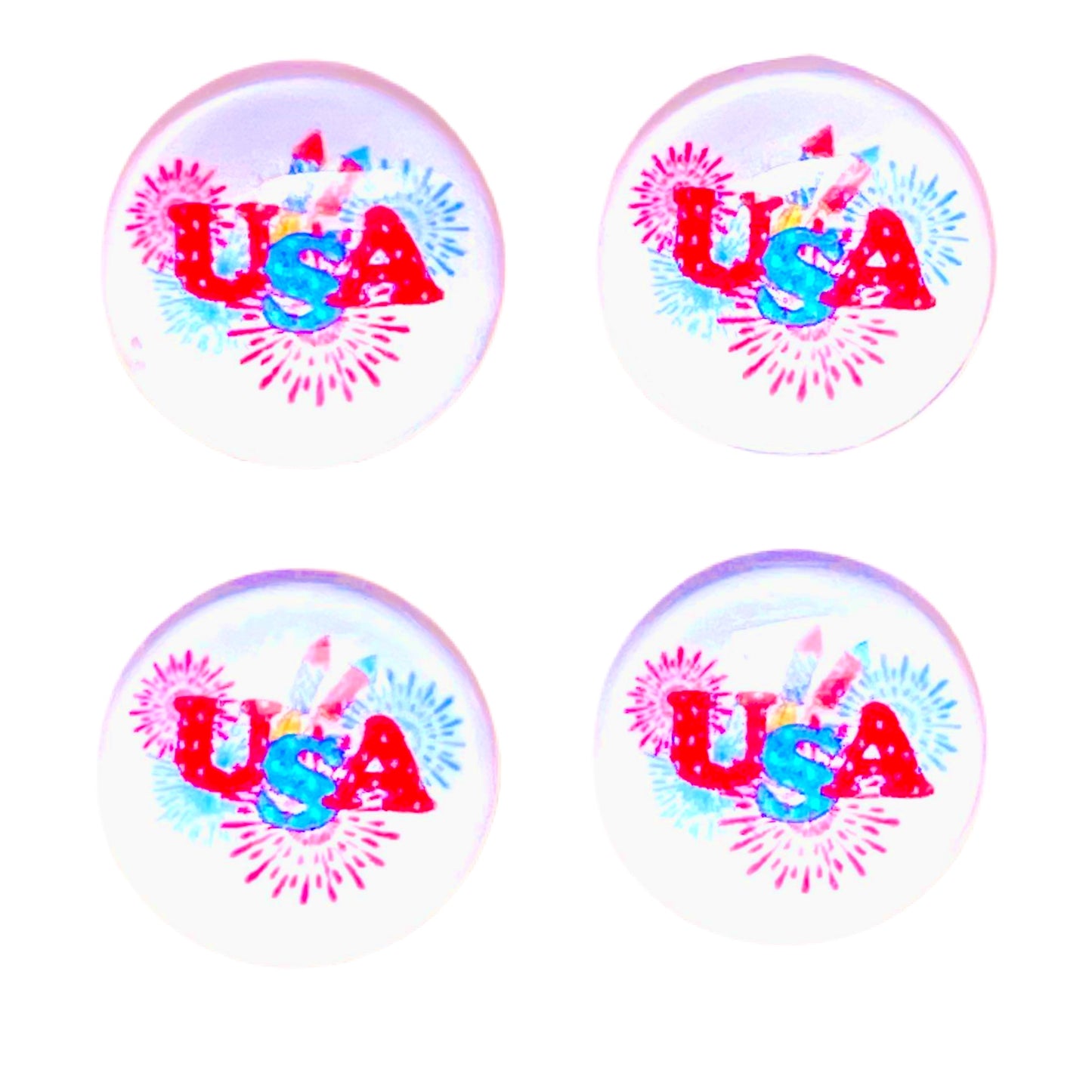 Fireworks-(CUSTOM) 12mm Glass Cabochon