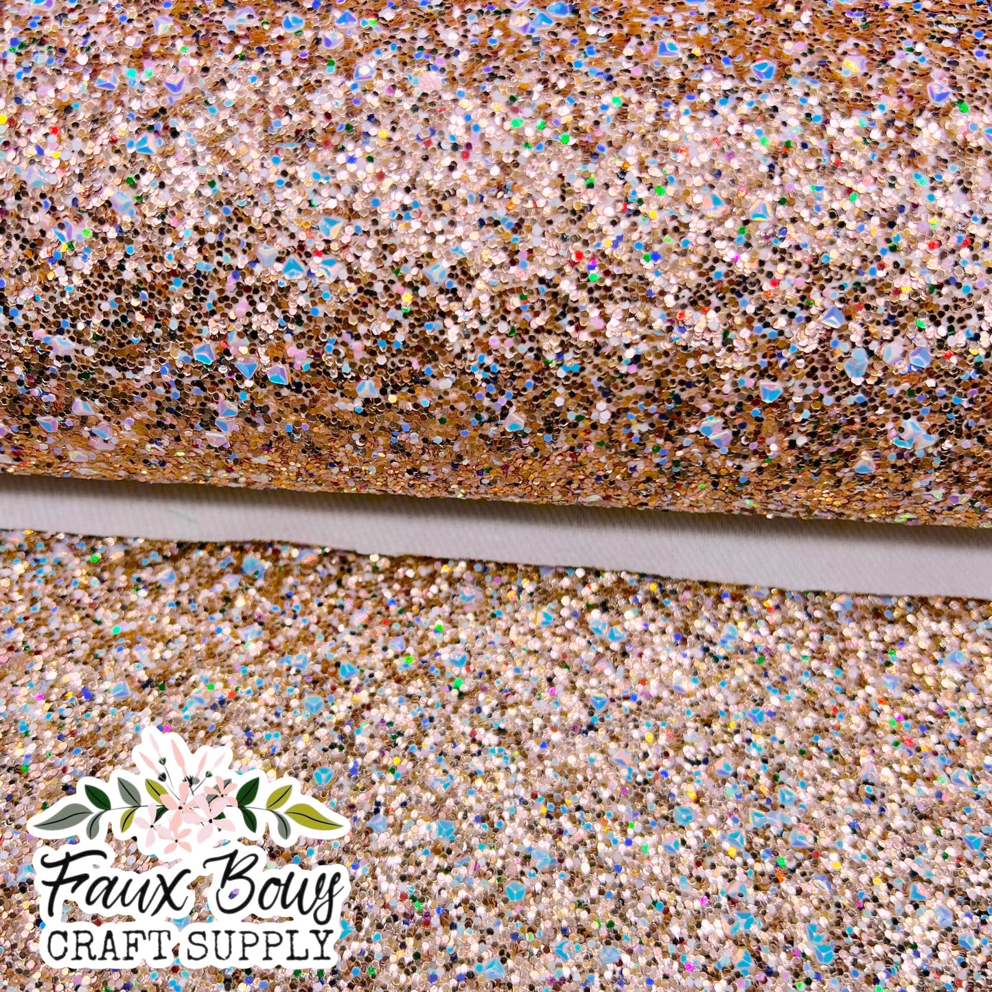 Rose Diamond NEW Chunky Glitter (Twill Backed)