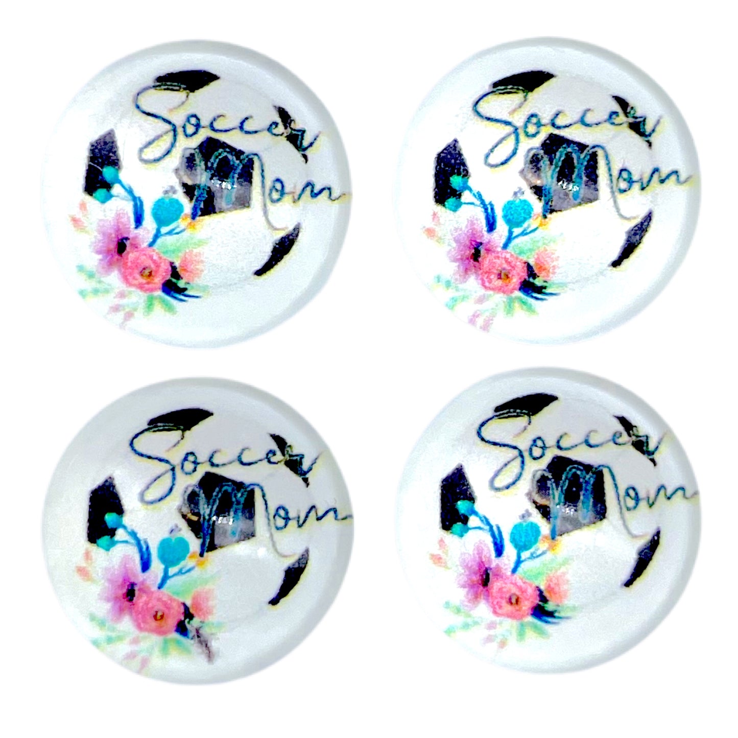 Soccer Mom (Custom) 12mm Glass Cabochon