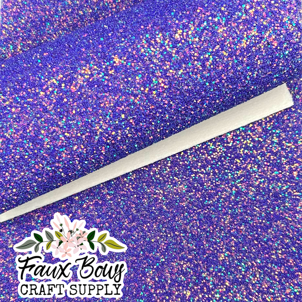 Blue Violet Chunky Glitter (Felt Backed)