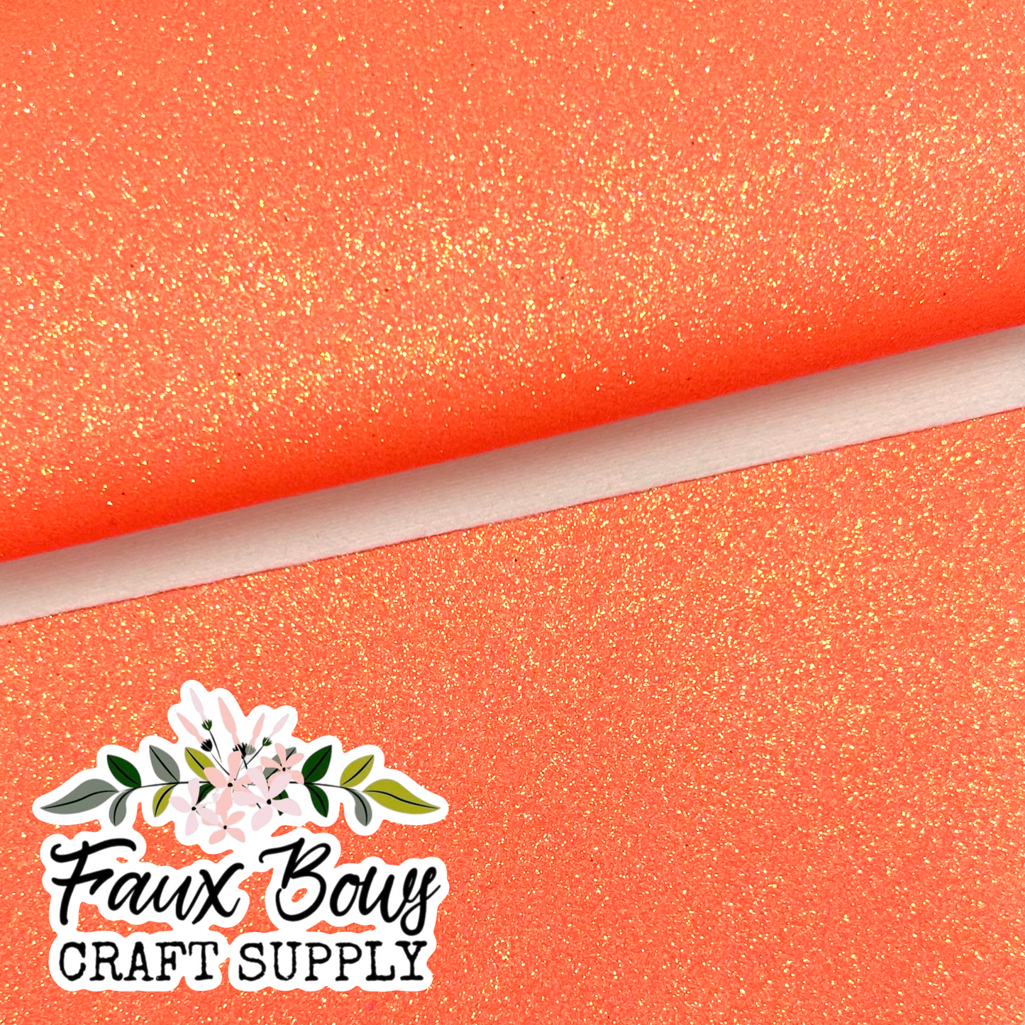 NEW Orange Fine Glitter (Felt Backed)