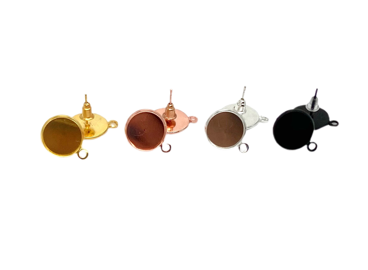 Stud Earring With Loop-12mm Base