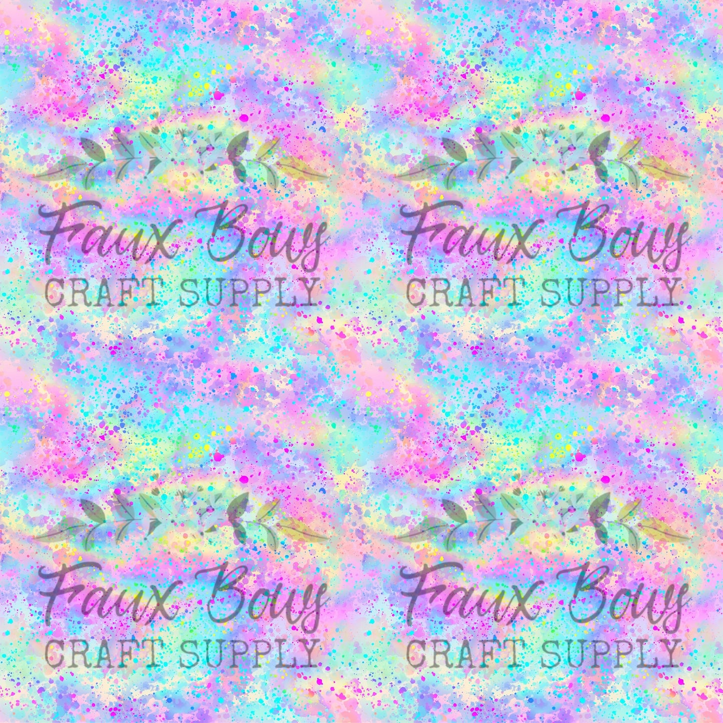 💜Watercolor Splatter PRINTED Fabric Bullet/DBP/Scuba/Leather