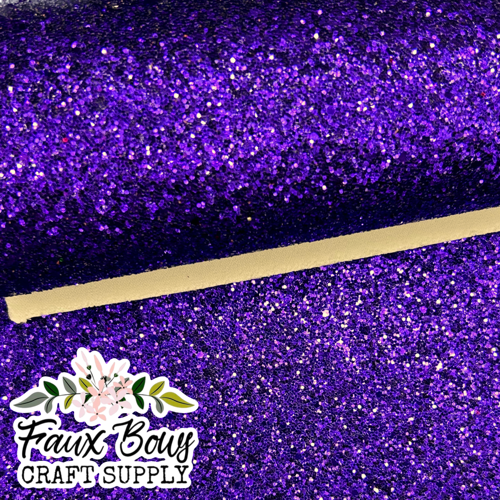 NEW Royal Purple Chunky Glitter CANVAS