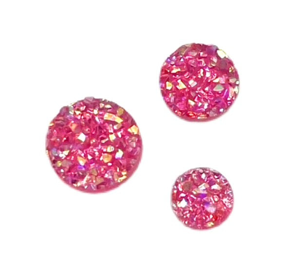 Pink-8/10/12mm Druzy