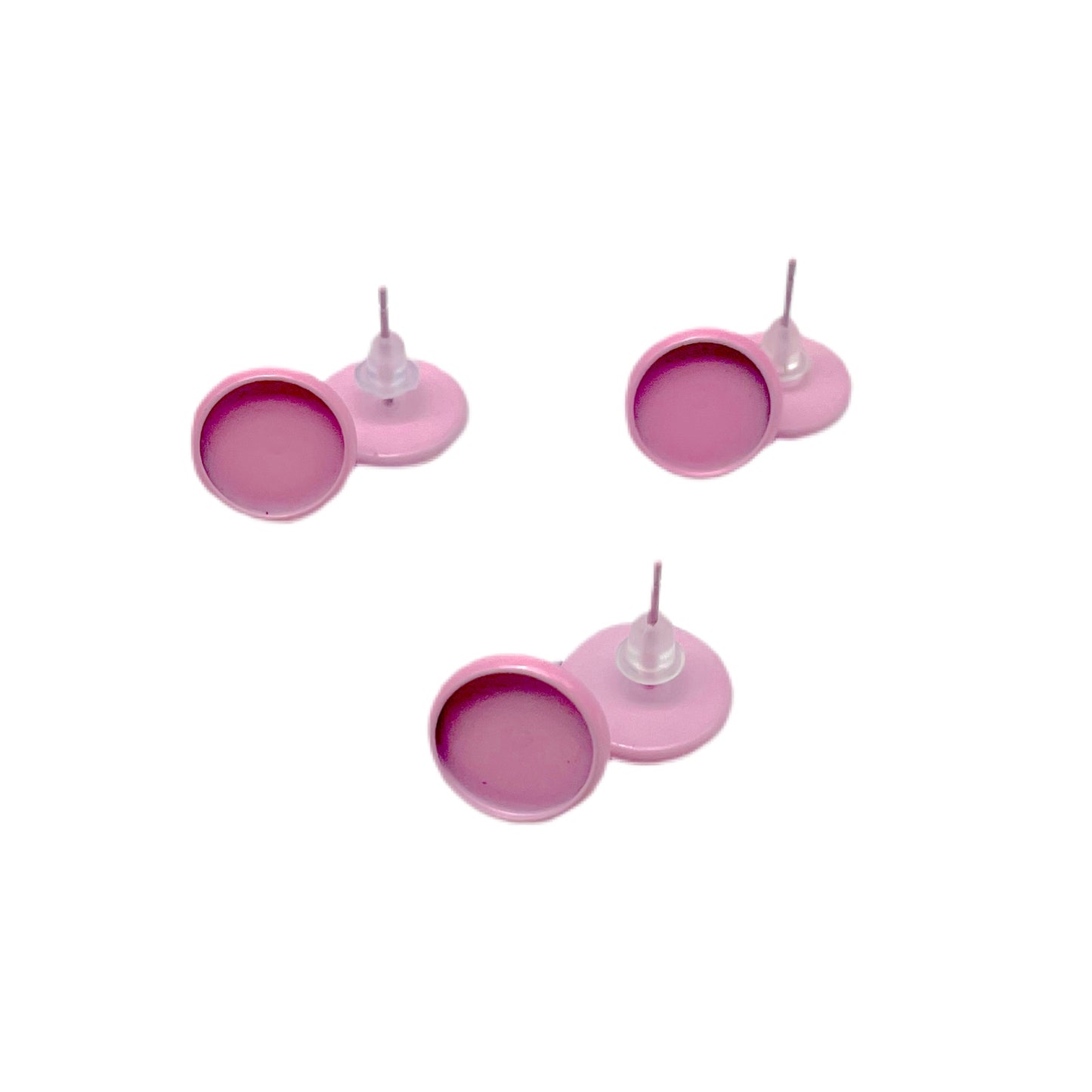 Colored Stud Earring Base-10mm Cabochon