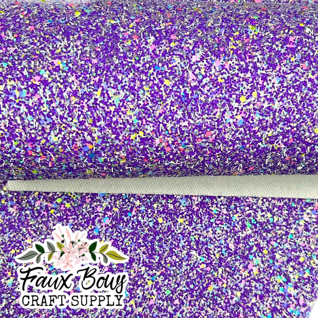 NEW Purple Confetti Chunky Glitter (Twill Backed)