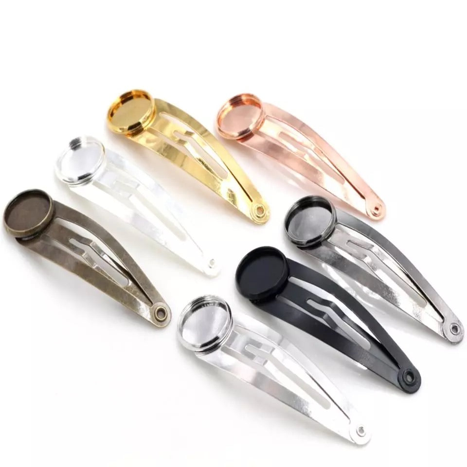 Cabochon Base Snap Clip-12mm