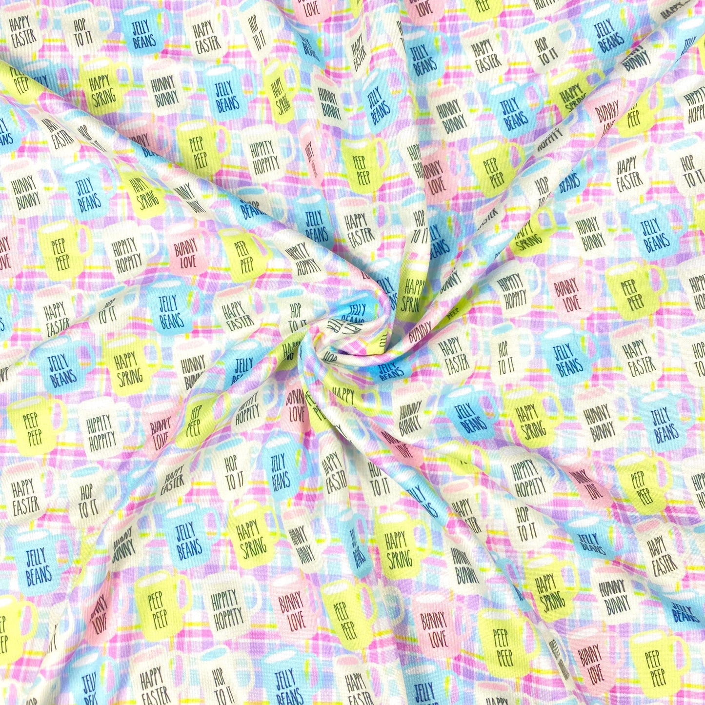 Easter Coffee (Custom) DBP-Double Brushed Poly Knit Fabric