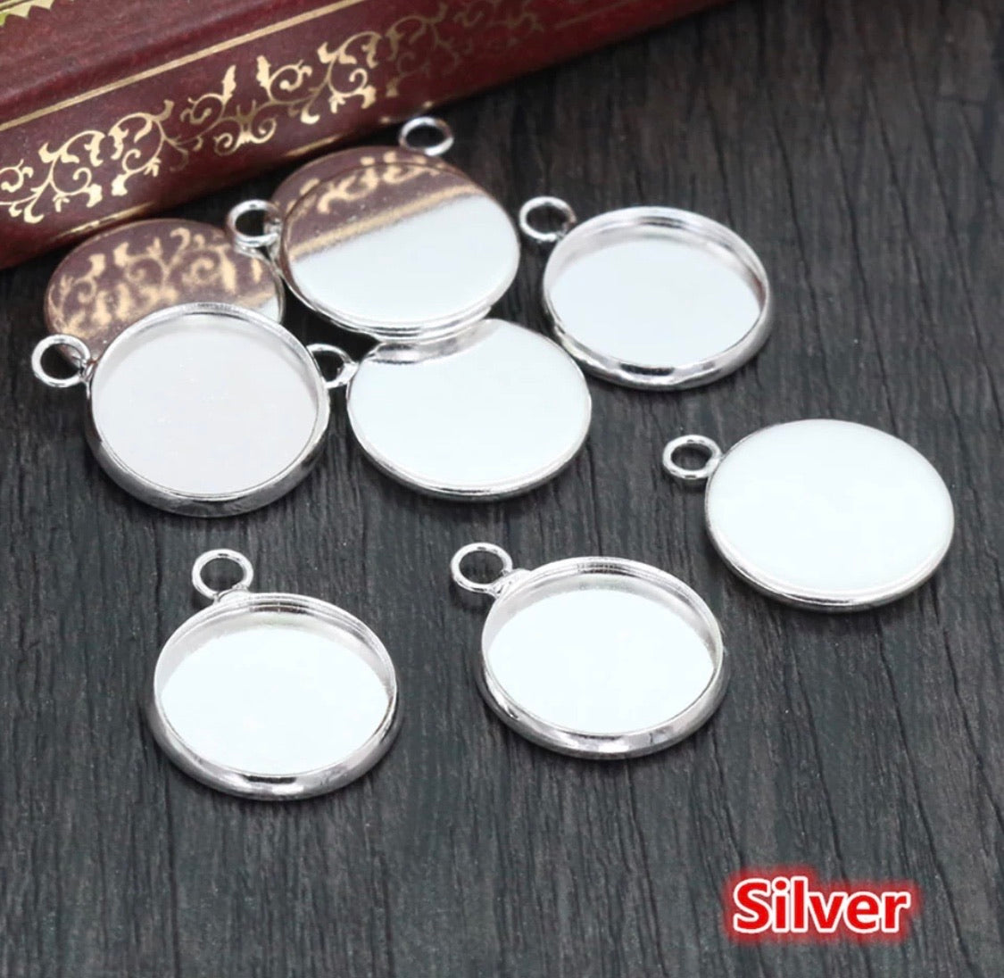 Pendant Bezel-12mm Cabochon Base